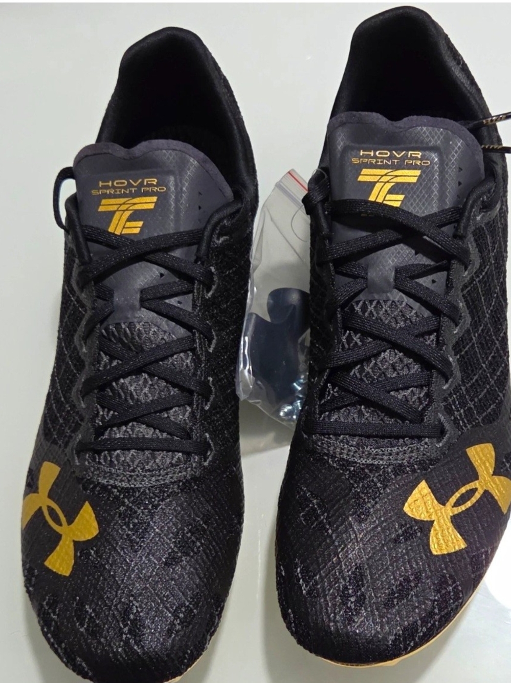 Under Armour Sprint Pro 3 Track Spikes Men's Size 11 Black Gold New